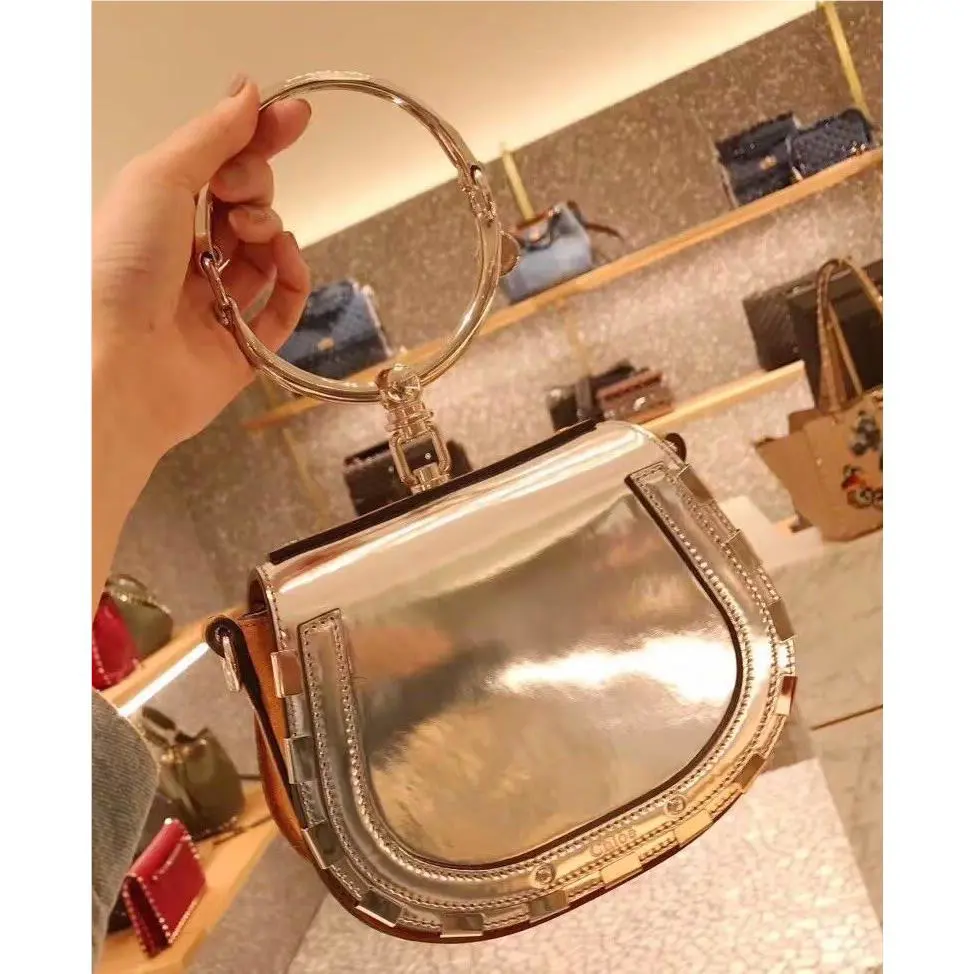 Chloe Shoulder Bag/silver Brown/C0Rbd6