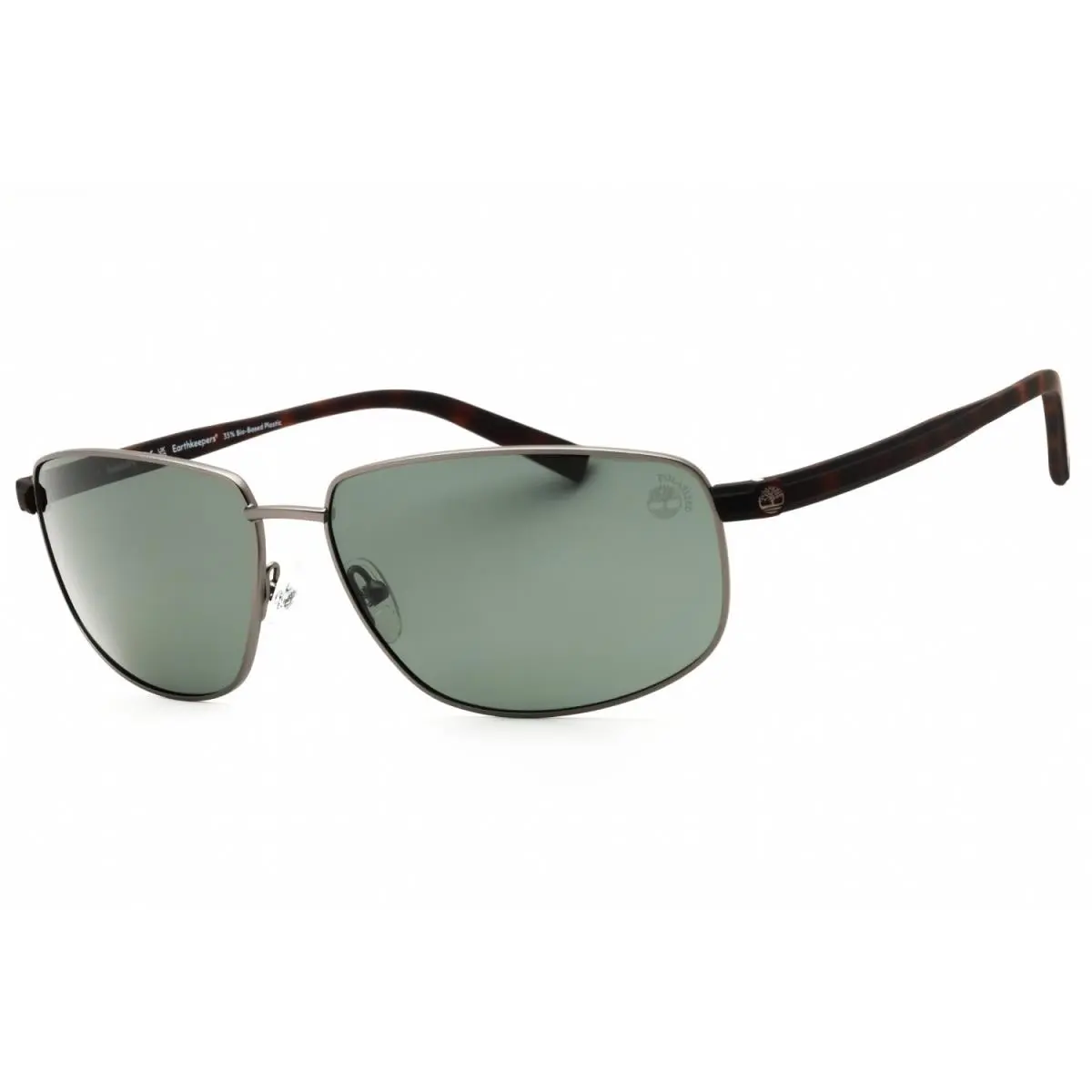 Timberland TB9325 09R Sunglasses Gunmetal Frame Green Lenses 65mm