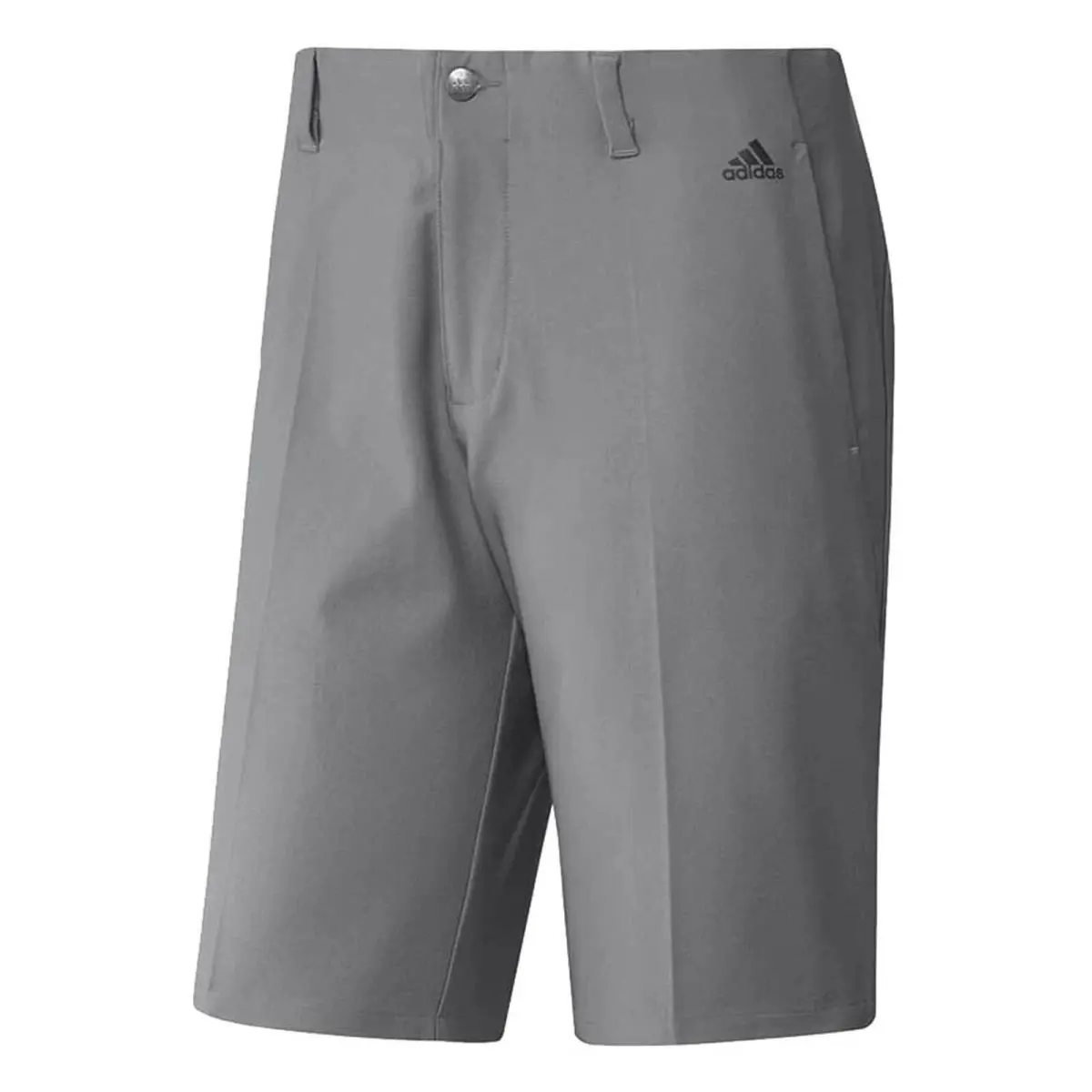 Adidas Men`s Ultimate 3-Stripe Competition Moisture-wicking Golf Shorts - Gray
