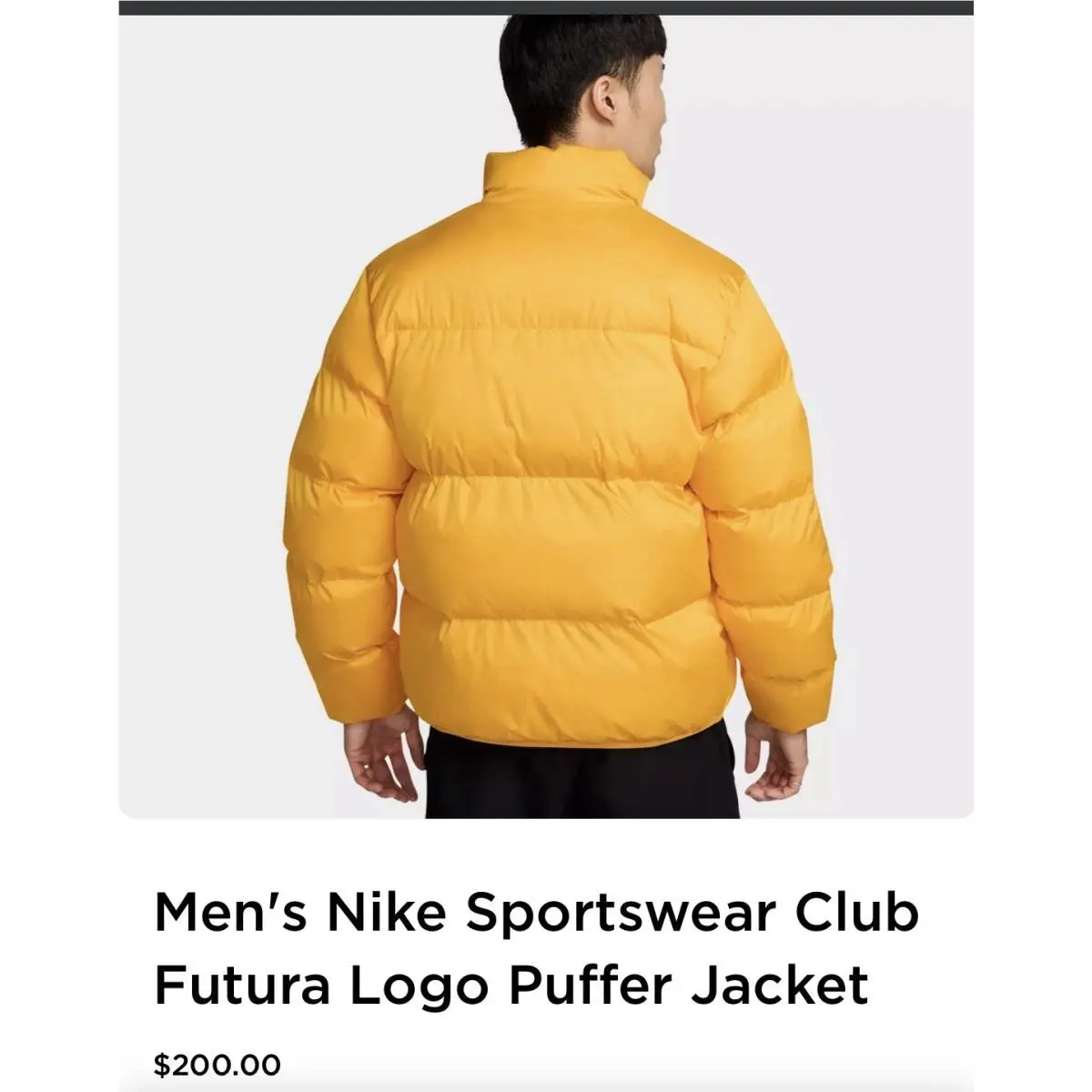 Nike clothing - Nike Sportswear Club Men`s Puffer Jacket - FB7368-739 - University Gold 6