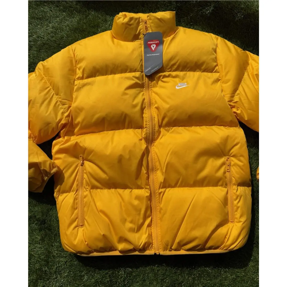 Nike clothing - Nike Sportswear Club Men`s Puffer Jacket - FB7368-739 - University Gold 7