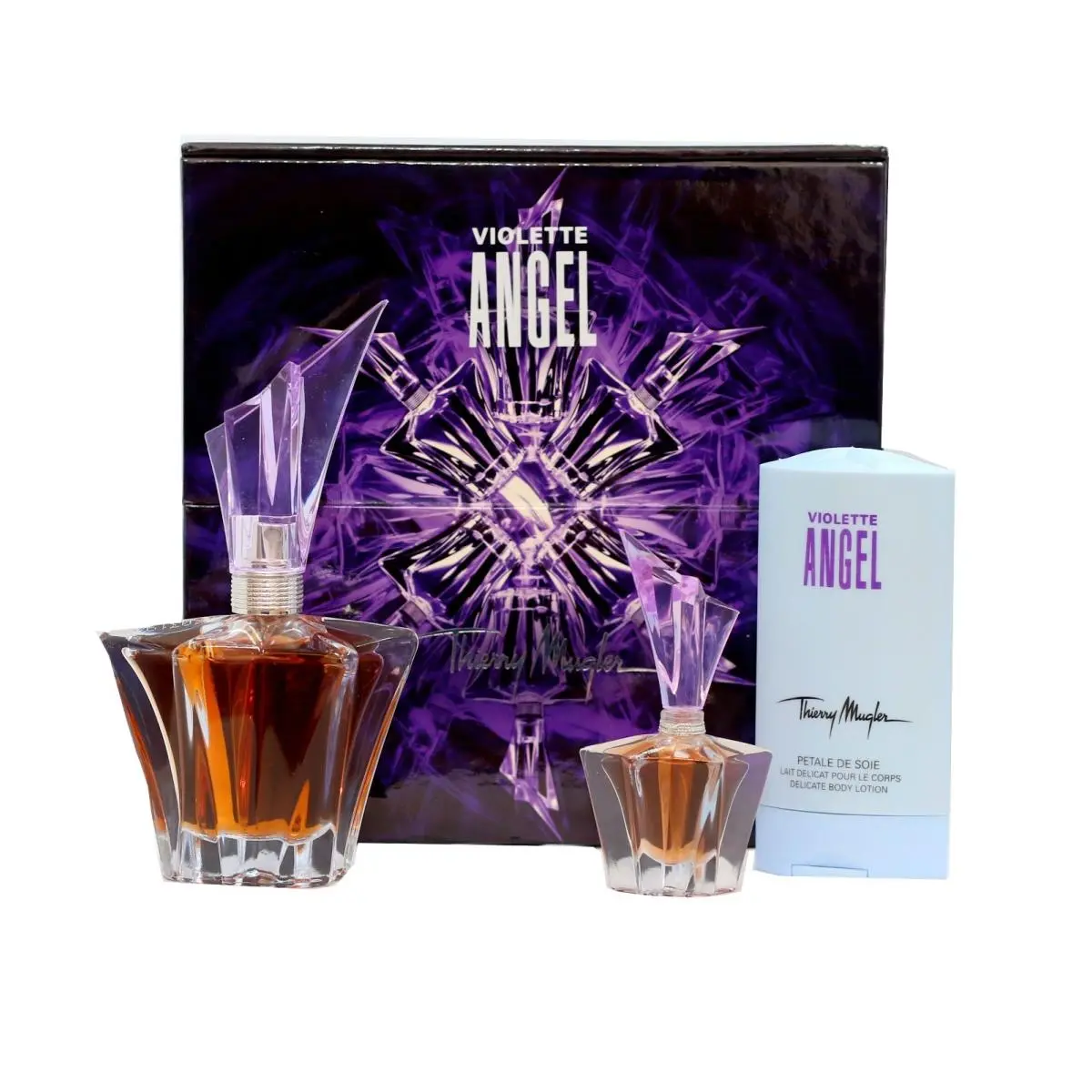 Thierry Mugler Angel Violet 3 Piece Gift Set Eau DE Parfum Spray 25ML