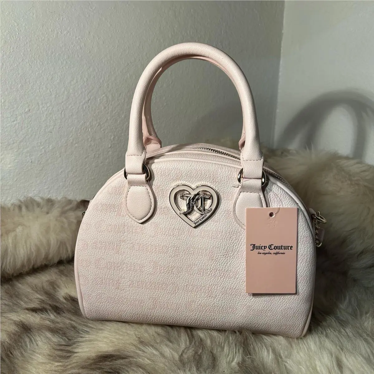 Juicy Couture Flawless Dome Satchel - Gothic Dots Powder Blush
