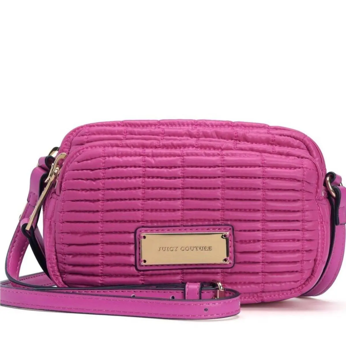 Juicy Couture Nylon Crossbody Bag - Weekend Party/ Travel Duchess Pink