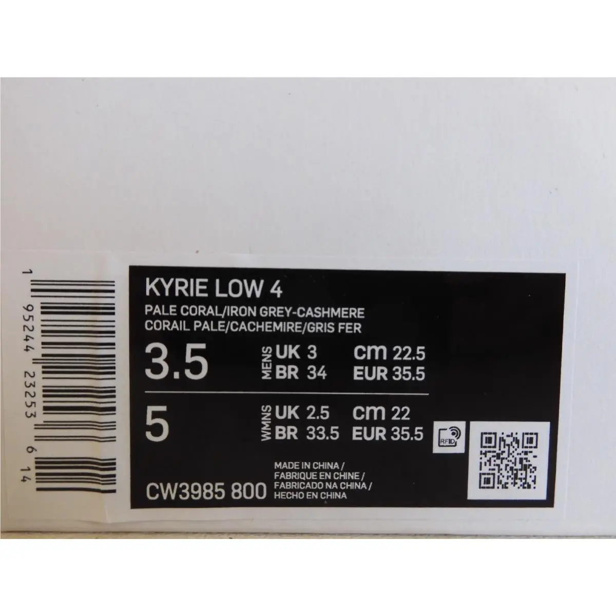 Nike shoes - Nike Kyrie 4 Low - Kyrie Low - CW3985 800 - Pink (UPC: 195244232536) 3