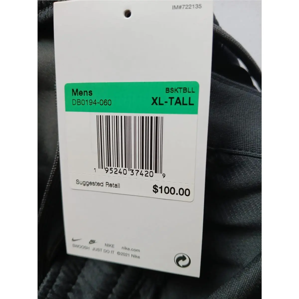 Nike clothing - Nike Dri-Fit DB0194-060 - DB0194-060 - Black (UPC: 196148499407) 1
