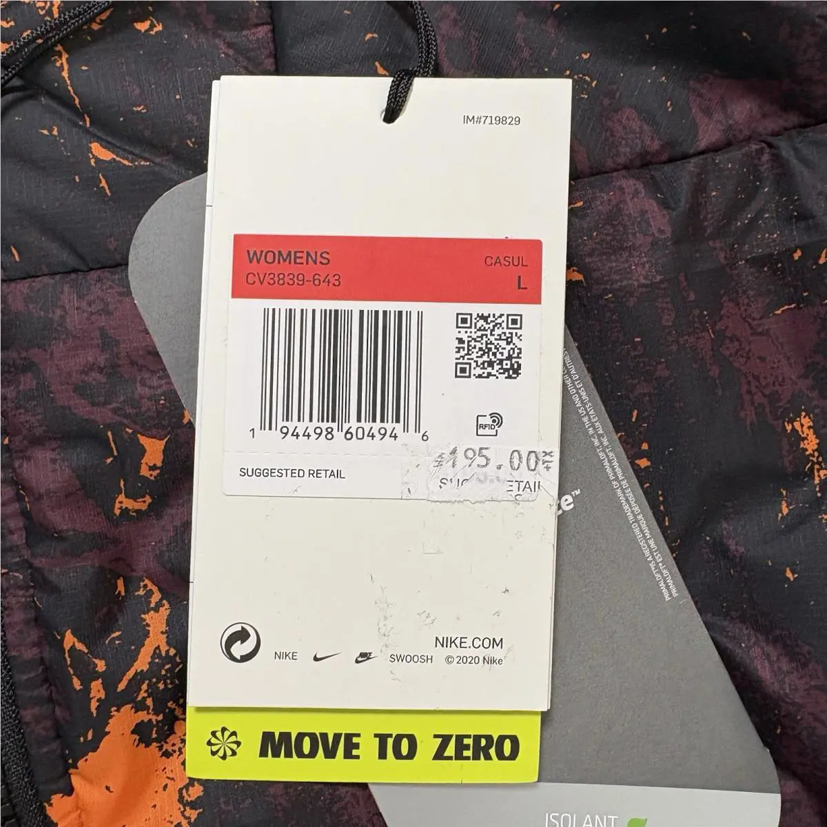 Nike clothing - CI0459 100 CI0459 100 CV3839 643 CV3839 643 - Burgundy/Orange, Manufacturer: Deep Burgundy/Clay Orange (UPC: 0194498604946) 5