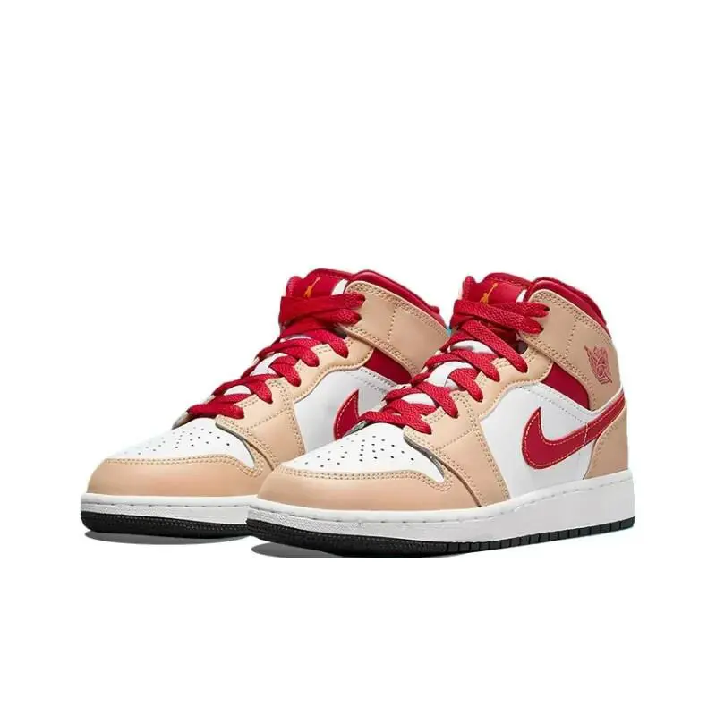 Nike shoes - Jordan Air 1 Mid GS - Beige 4