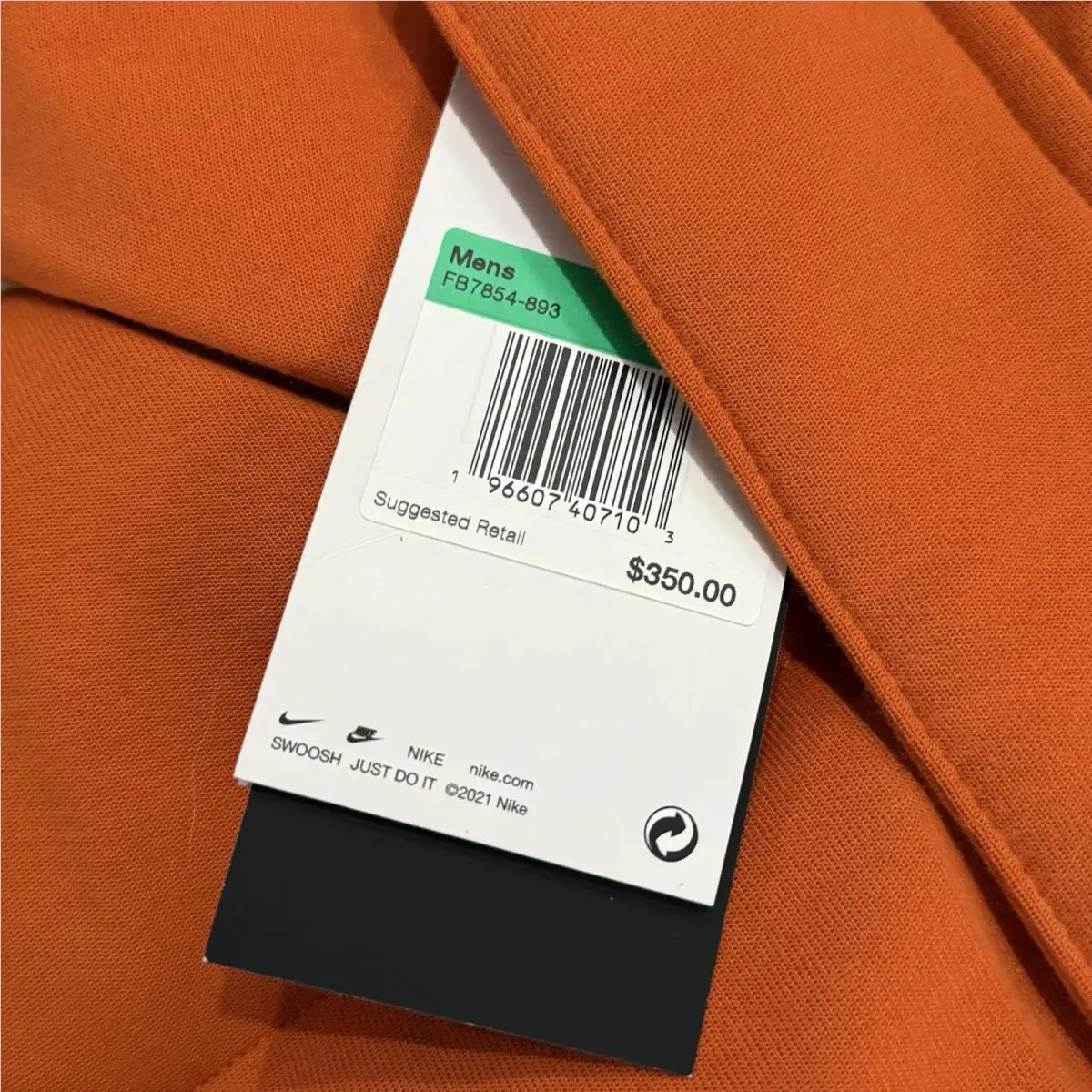 Nike clothing - Nike Down Jacket - Down Jacket - FB7854893 FB7854-893 - Orange 0