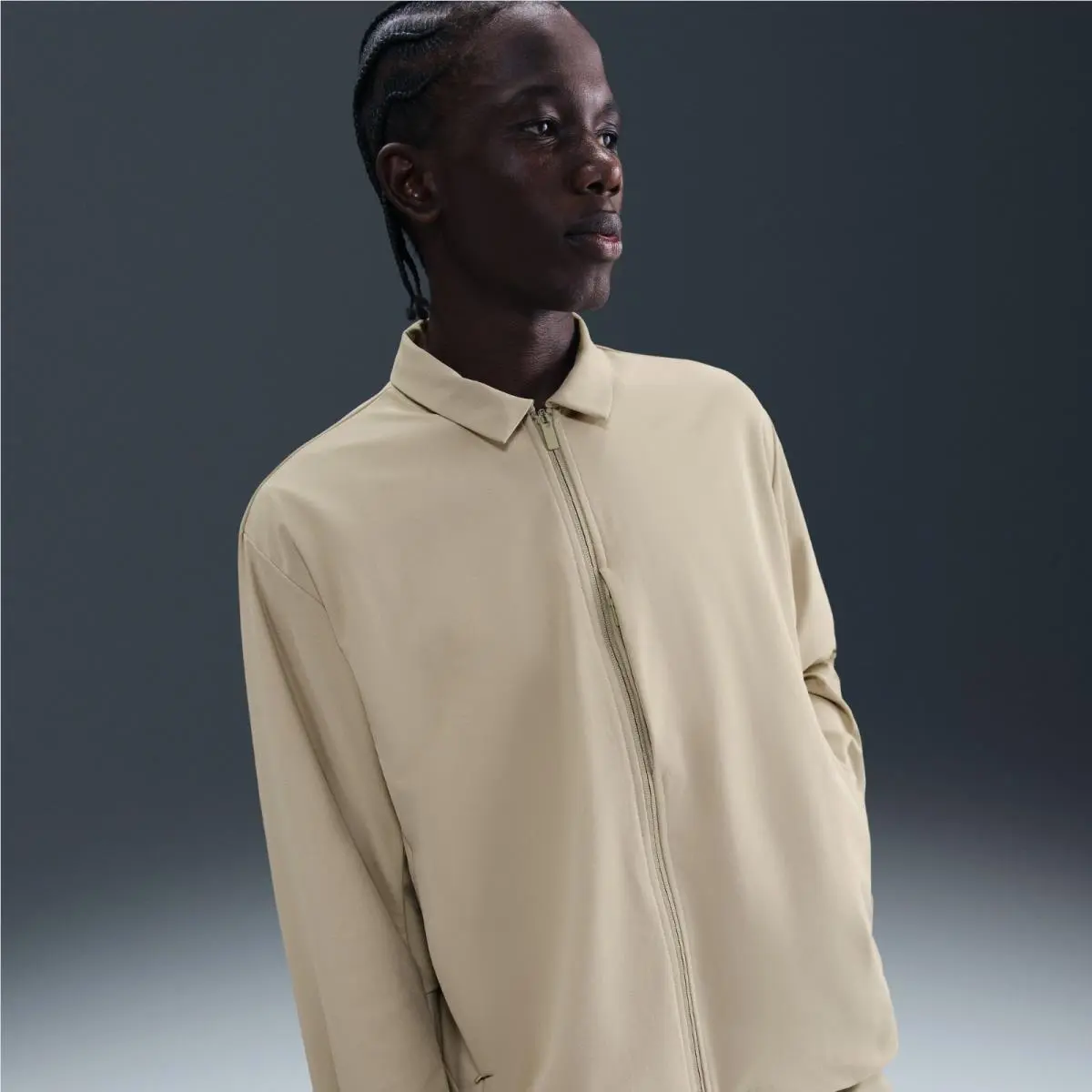 Nike 24.7 Perfect Stretch Jacket Dri-fit UV IF2867-253 Beige Men`s L