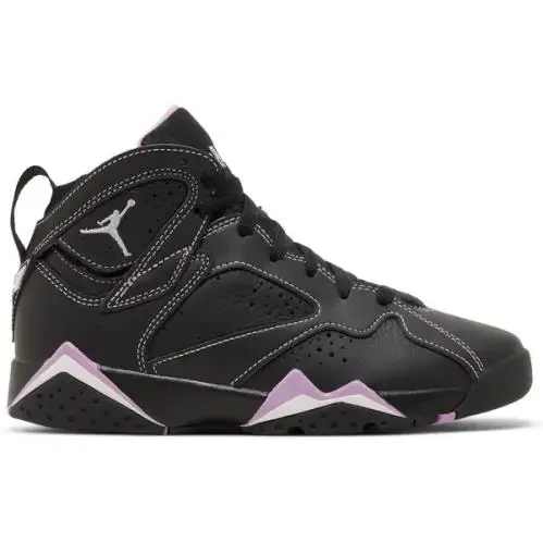 Nike Air Jordan 7 Retro GS Barely Grape Black/purple DV2255-055 Youth Size 4.5y - Black