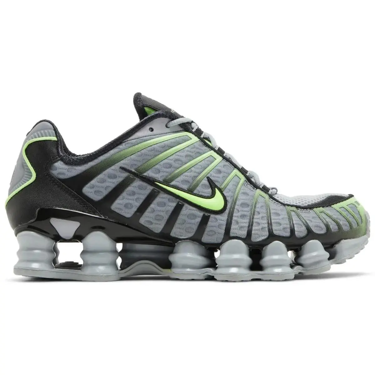 Nike Shox TL Grey/green/black AV3595-005 Men`s Size 11.5 - Gray