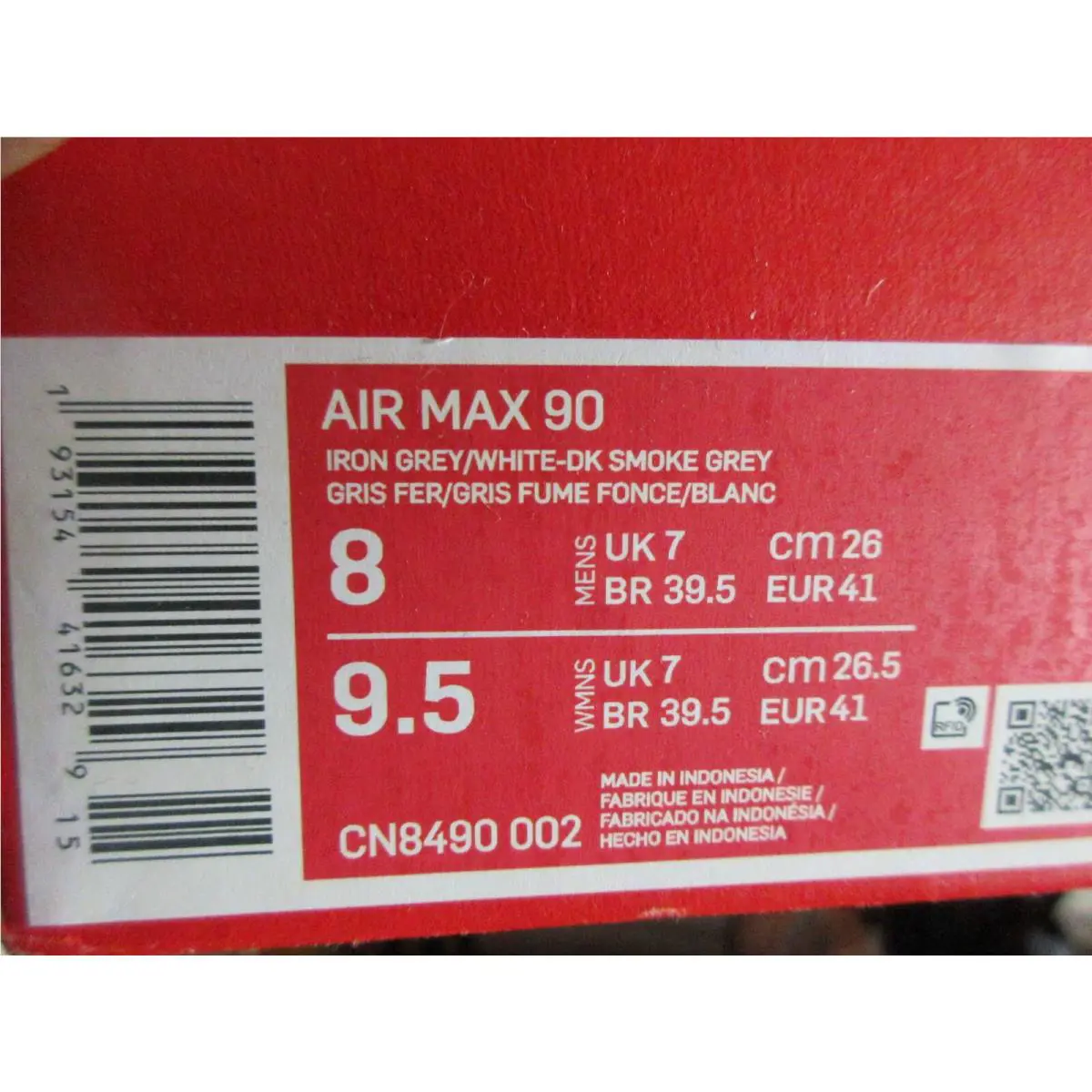 Nike shoes - Nike Air Max 90 - Air Max - Gray (UPC: 193154416329) 3