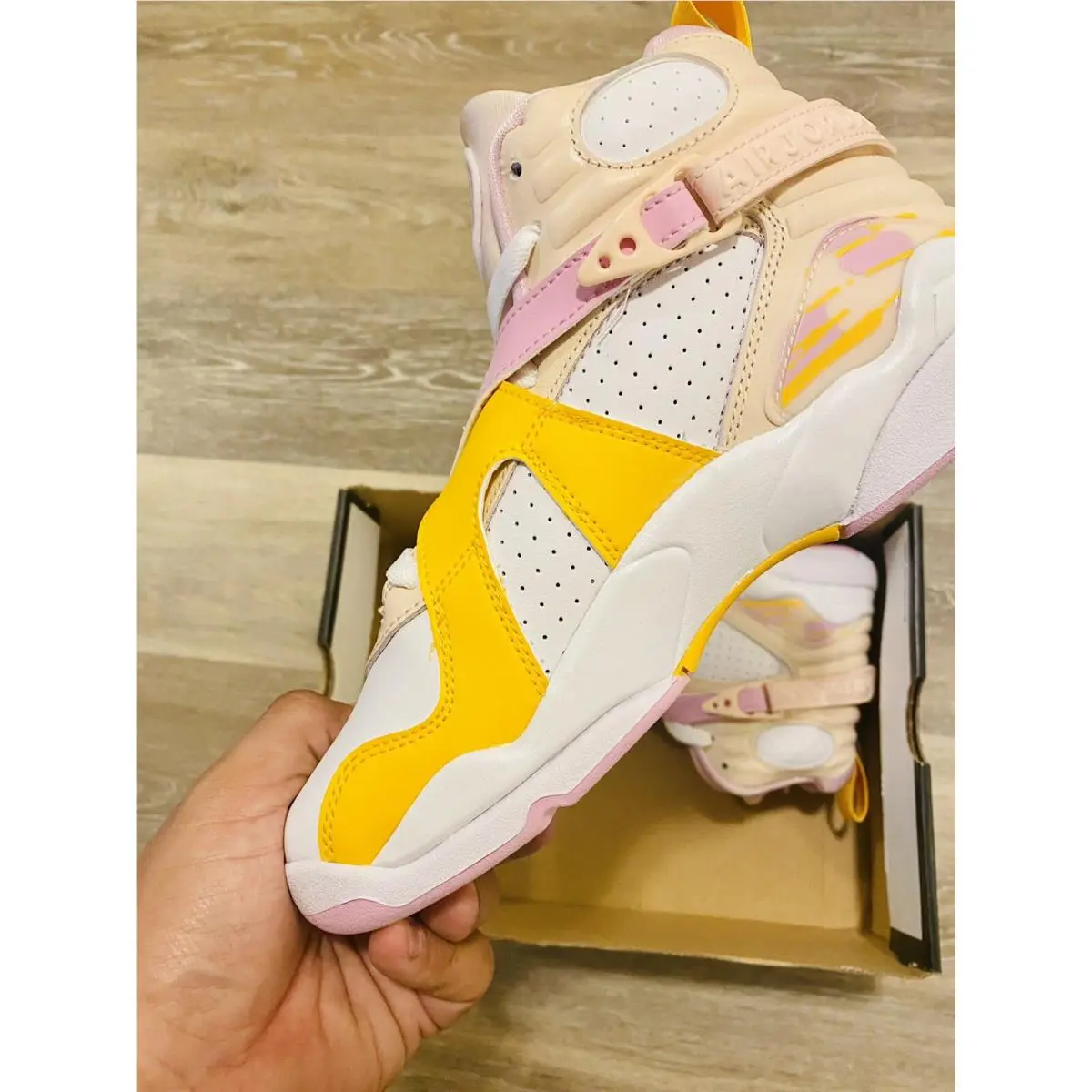 Nike shoes - Air Jordan 8 Retro (GS) - 580528-816 - Pink (UPC: 194956642022) 2