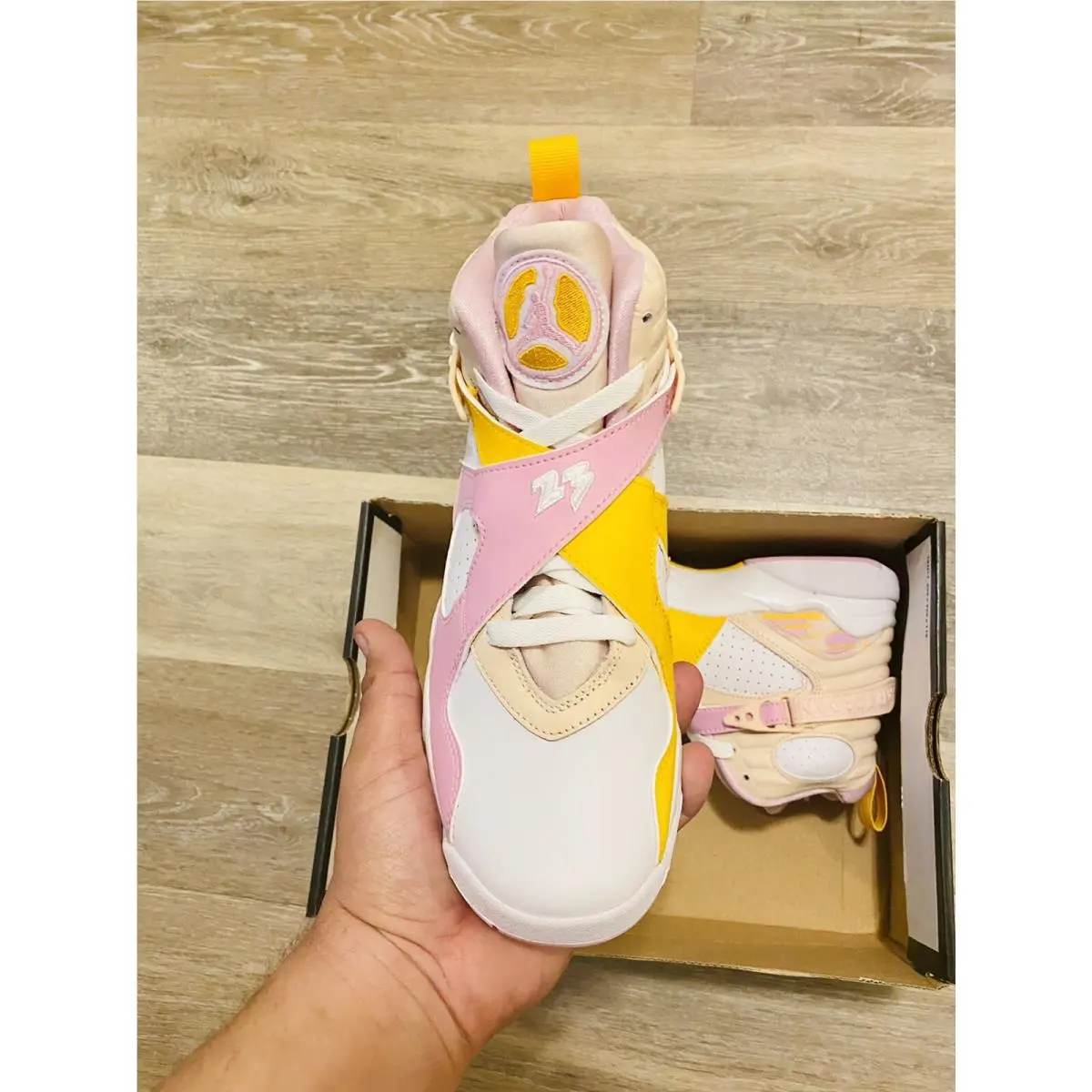 Nike shoes - Air Jordan 8 Retro (GS) - 580528-816 - Pink (UPC: 194956642022) 4