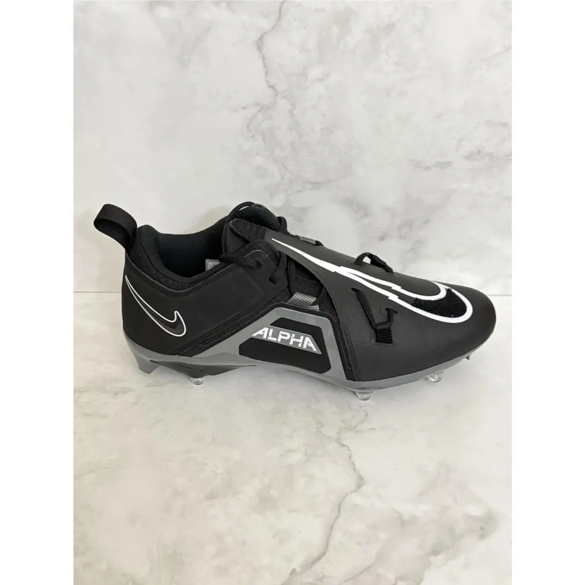 Nike Alpha Menace Pro 3 Detachable Football Cleats Black FN3134-001 Size 13 Wide