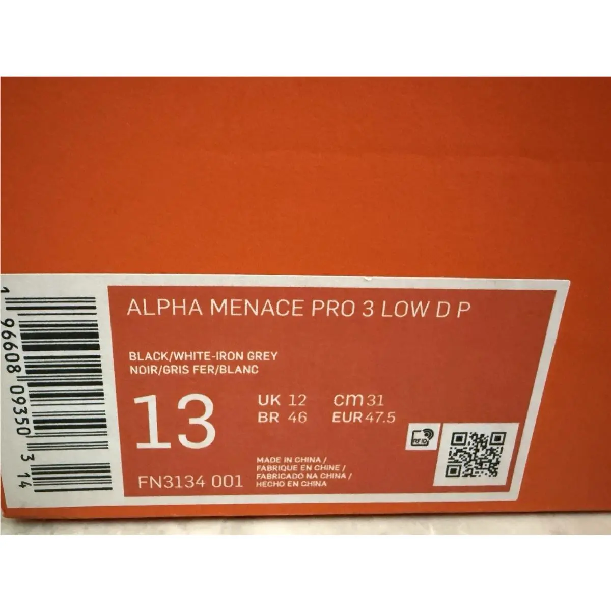 Nike shoes - Nike Alpha Menace - Alpha Menace - FN3134-001 - Black 6