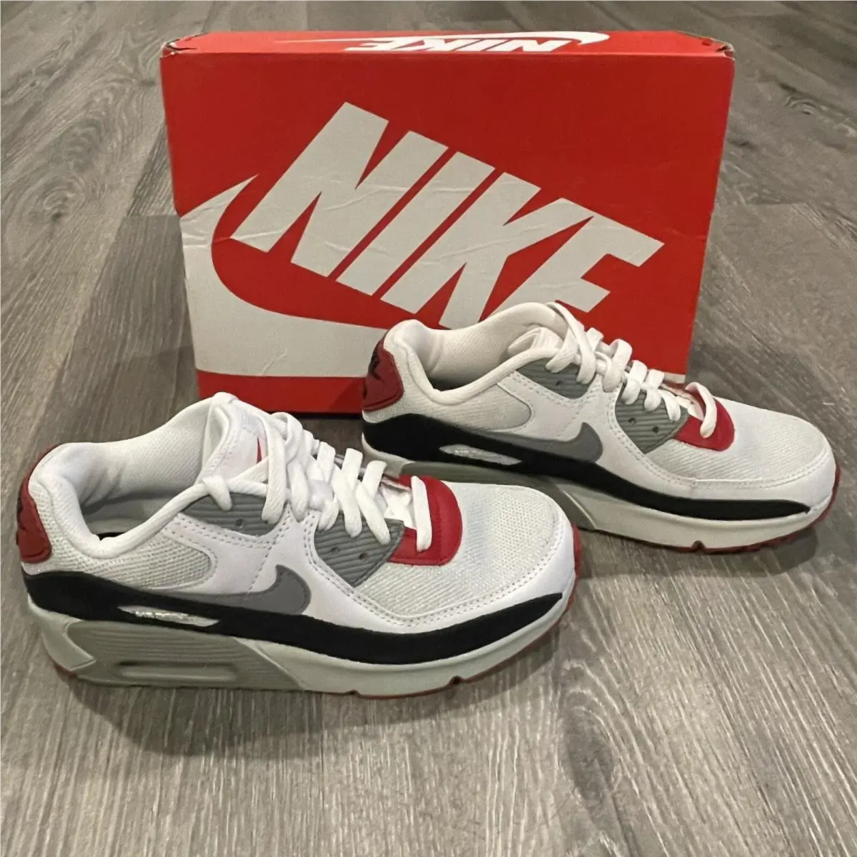 Nike shoes - Nike Air Max 90 - Air Max - White Red Black (UPC: 195870257941) 1