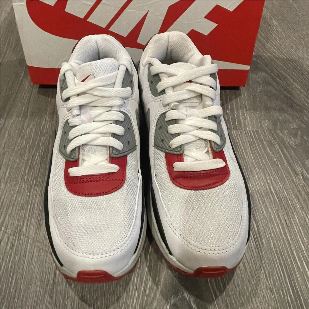 Nike shoes - Nike Air Max 90 - Air Max - White Red Black (UPC: 195870257941) 3