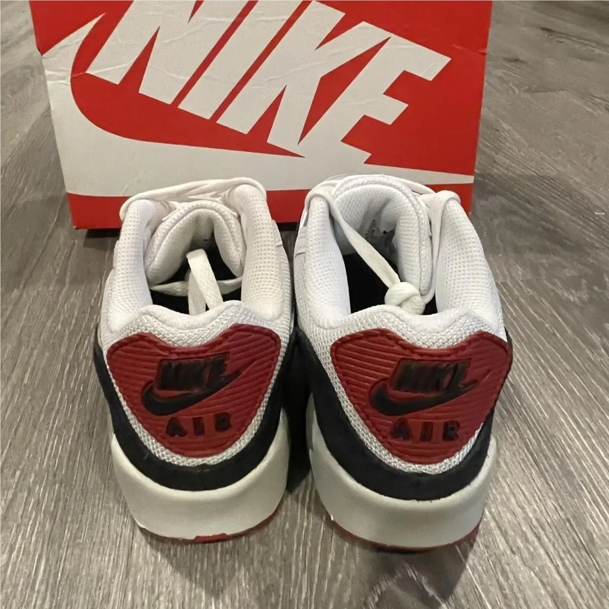 Nike shoes - Nike Air Max 90 - Air Max - White Red Black (UPC: 195870257941) 5