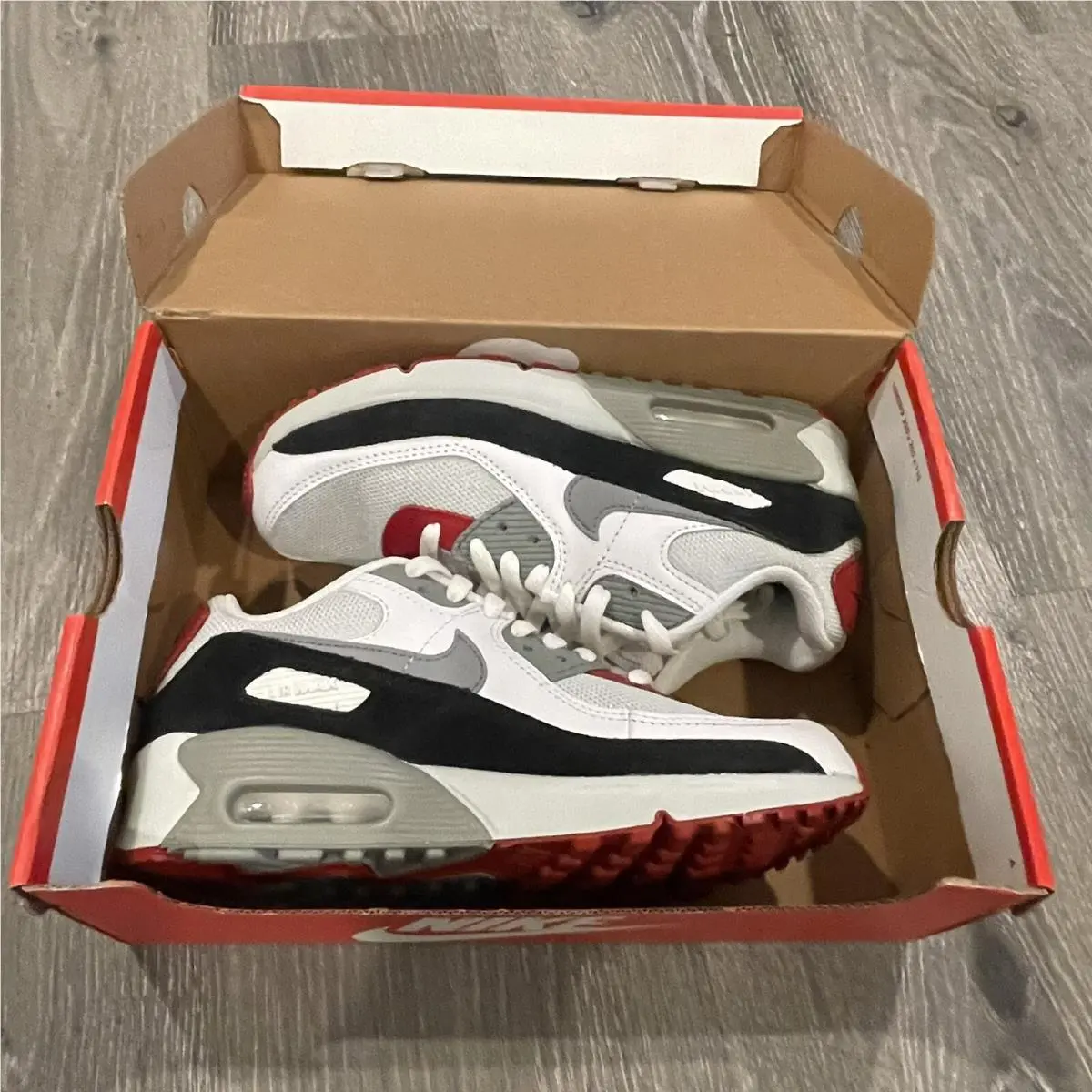 Nike shoes - Nike Air Max 90 - Air Max - White Red Black (UPC: 195870257941) 7
