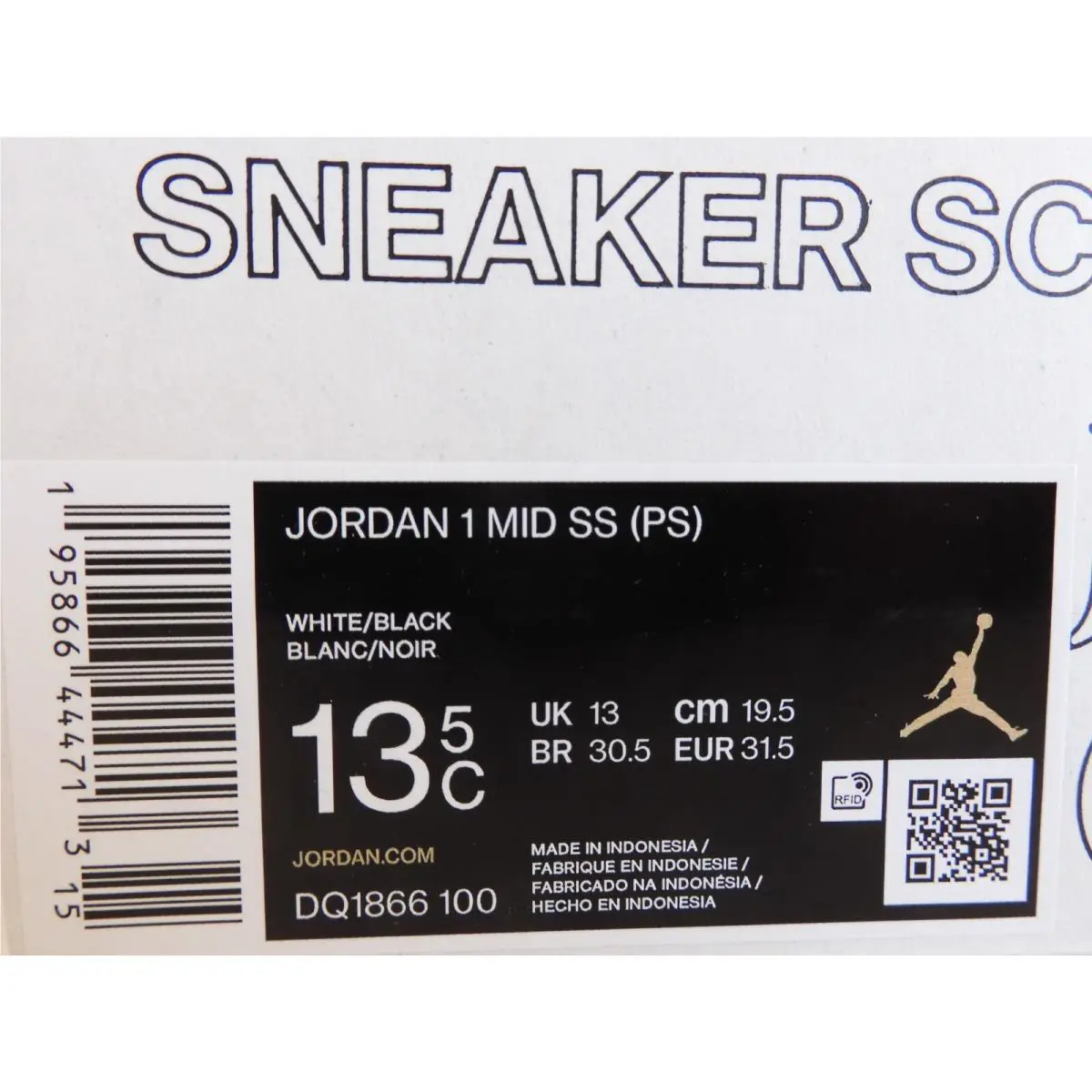 Nike shoes - Air Jordan 1 Mid - Air Mid - White (UPC: 195866444713) 3