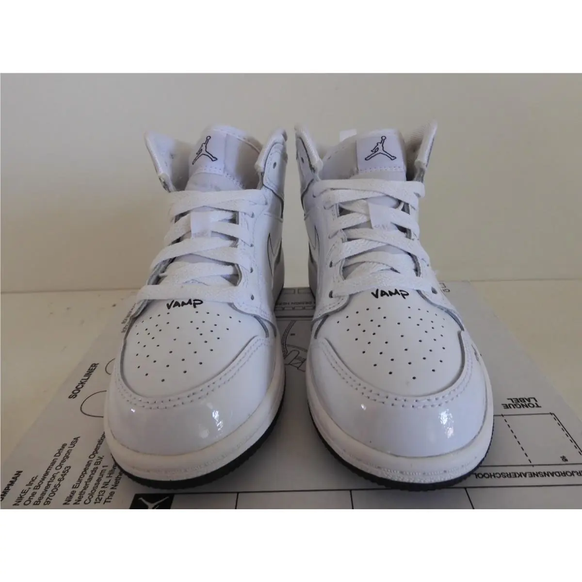 Nike shoes - Air Jordan 1 Mid - Air Mid - White (UPC: 195866444713) 1