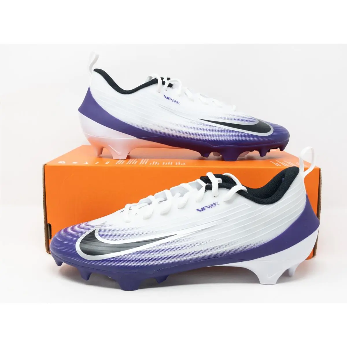 Sz 9 Nike Vapor Speed 3 TB Football Cleats White Court Purple HM8849-101