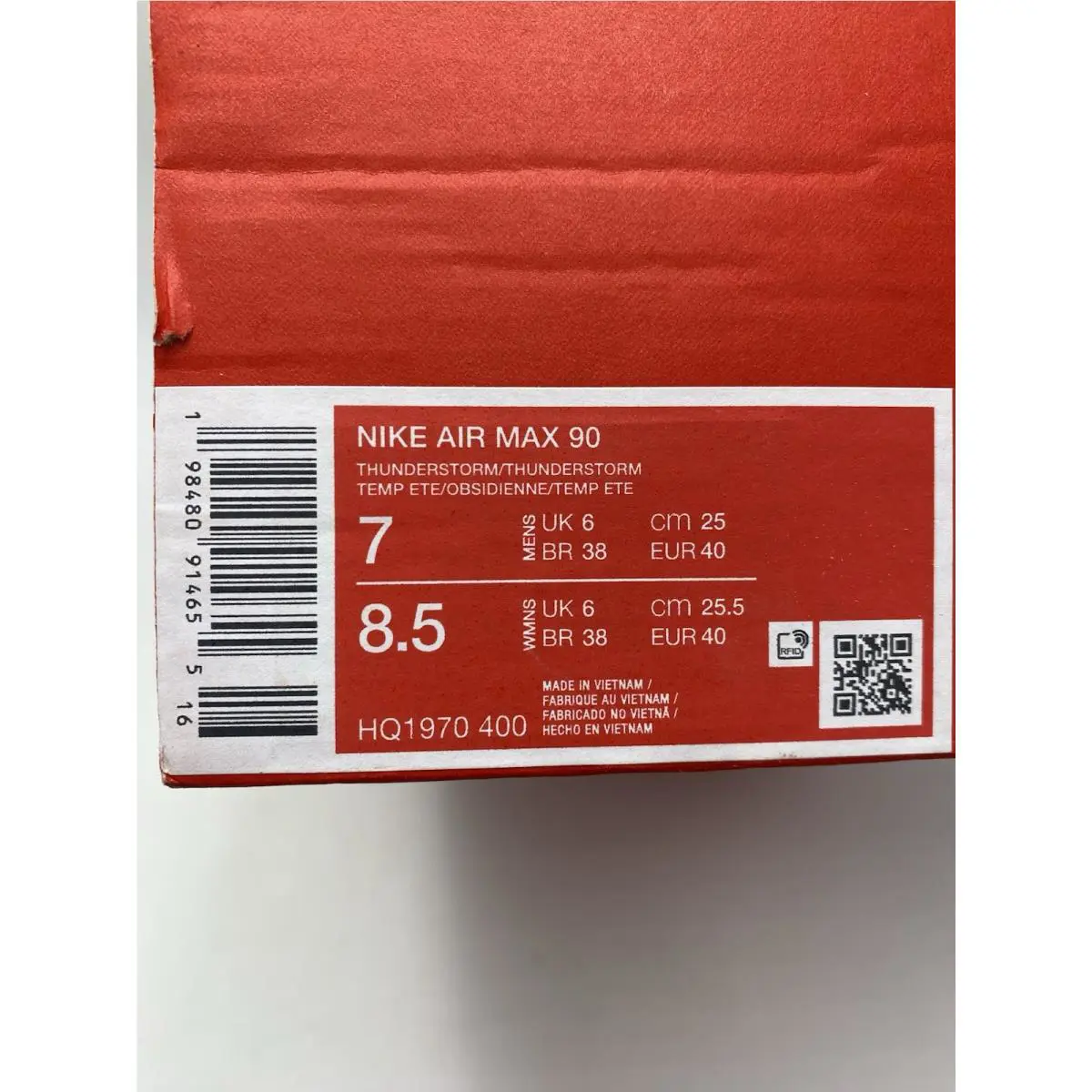 Nike shoes - Nike Air Max 90 - Air Max - HQ1970 400 - Thunderstorm (UPC: 198480914655) 6