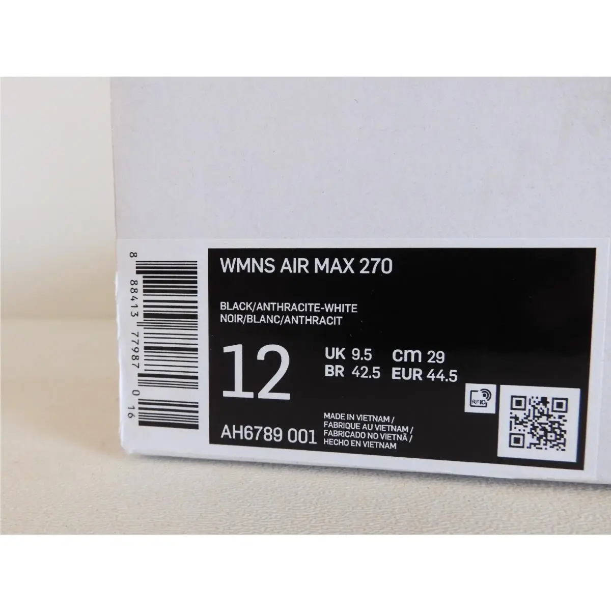Nike shoes - Nike Air Max 270 - Air Max - Black (UPC: 888413779870) 3