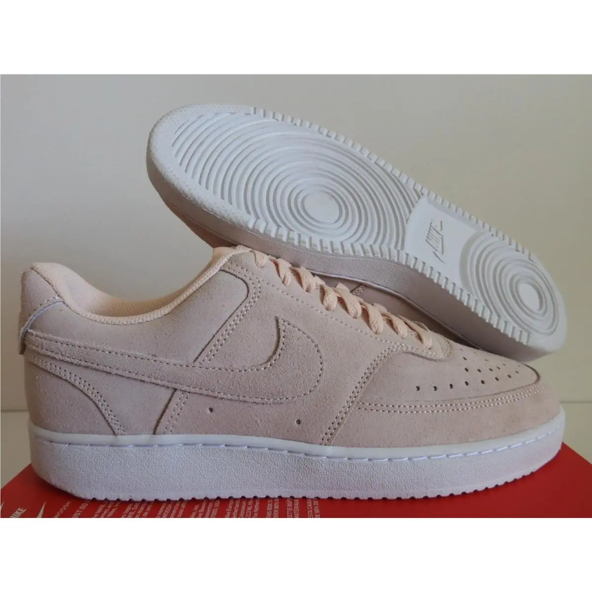 Wmns Nike Court Vision Low Orange Pearl Pink-white SZ 11 DH0253-800