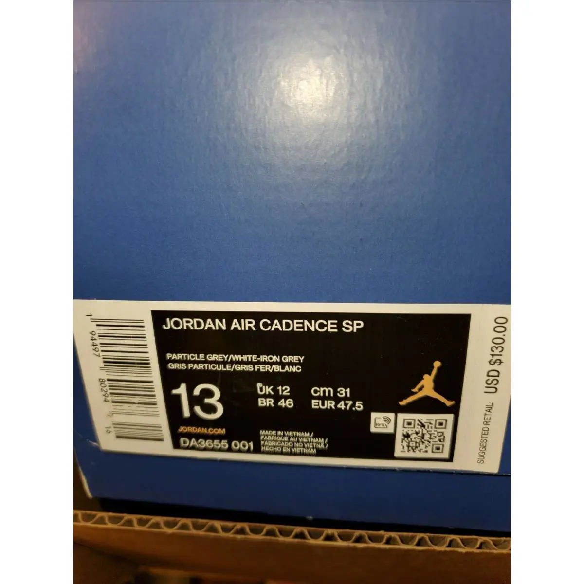 Nike shoes - Jordan Air Cadence - Air Cadence - DA3655-001 - Gray (UPC: 0194497802947) 2