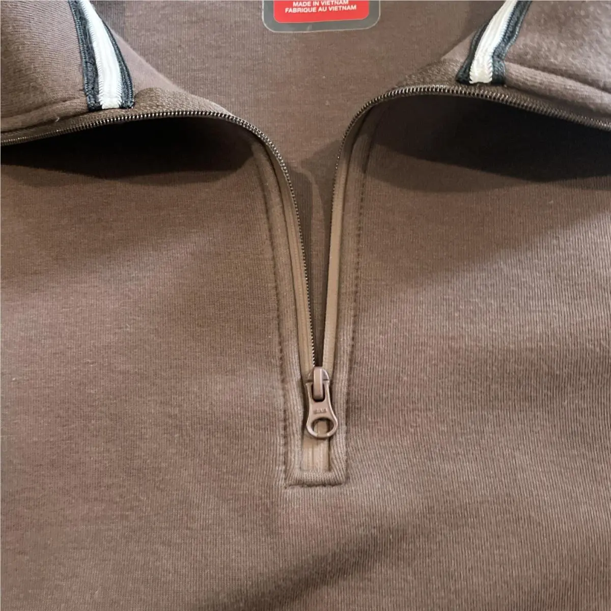 Nike clothing - Nike Tech Men`s Fleece Half-Zip Top - FZ7568-237 - Brown 1