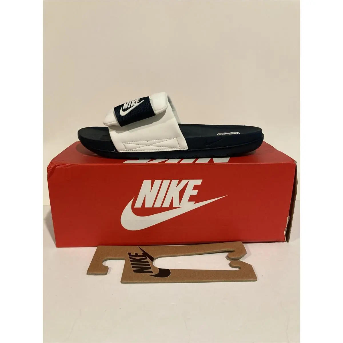 Nike Offcourt Adjust Slide Sail Armory Navy Men On Sandal DQ9624-101 Size 12