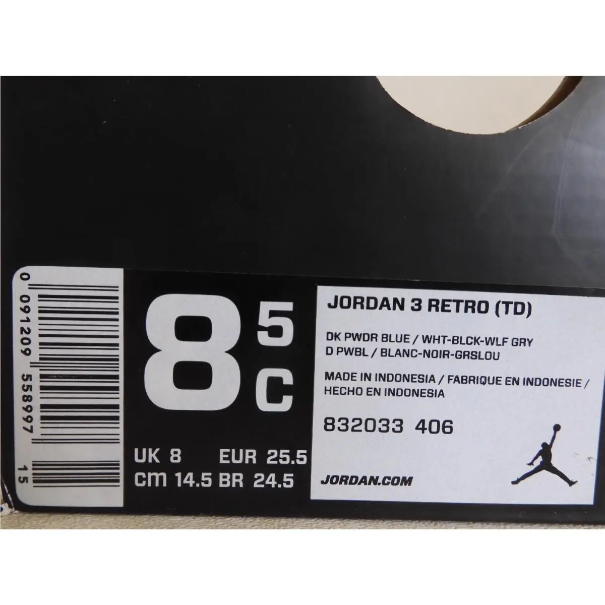 Nike shoes - Air Jordan 3 - Air - Blue (UPC: 0091209558997) 3