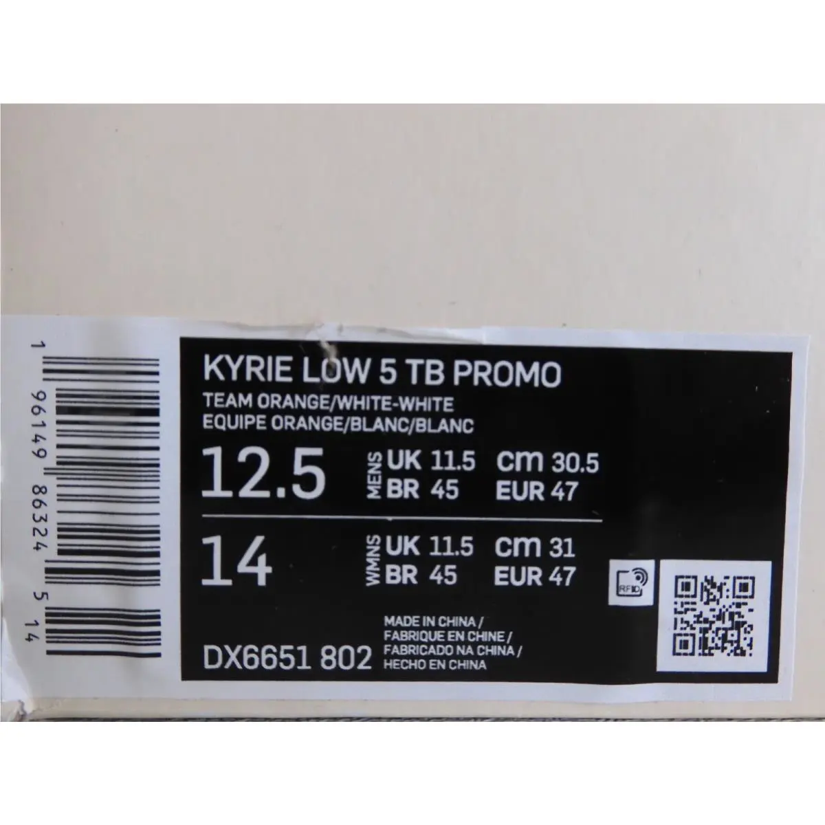 Nike shoes - Nike Kyrie Low - Kyrie Low - DX6651-802 - Orange (UPC: 196149863245) 3