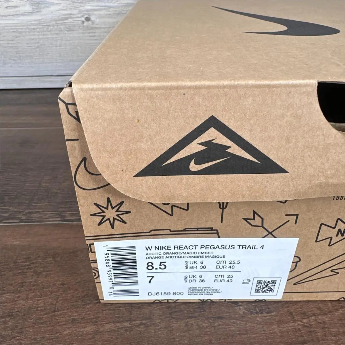 Nike shoes - Nike React Pegasus Trail 4 - DJ6159-800 - Orange (UPC: 195868959970) 7