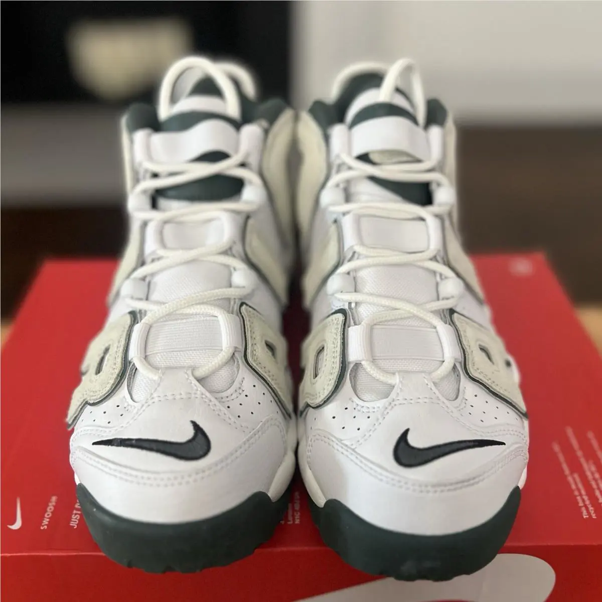 Nike shoes - Nike Air More Uptempo GS - Green 1