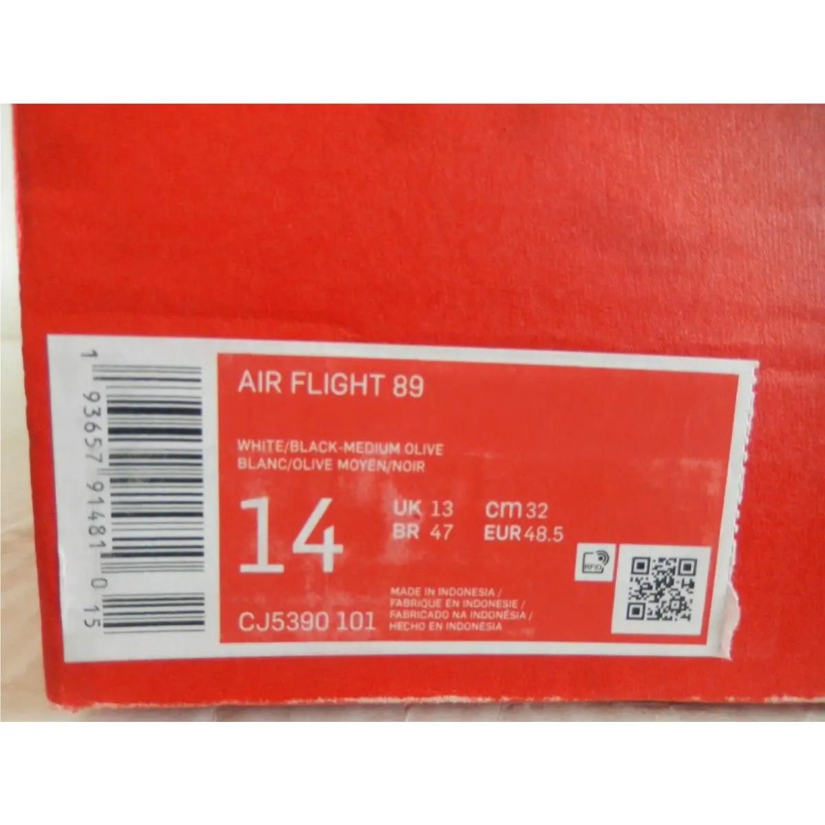 Nike shoes - Nike Air Flight 89 - Air Flight - CJ5390-101 - White (UPC: 193657914810) 3