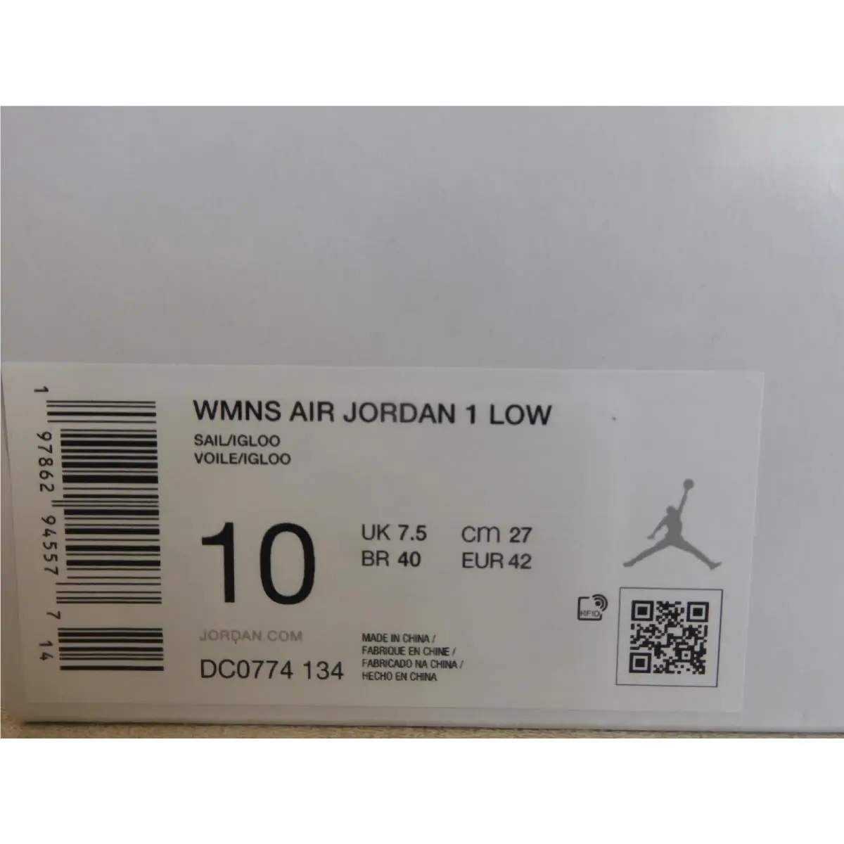 Nike shoes - Air Jordan 1 Low - Air Low - DC0774-134 - Brown (UPC: 197862945577) 6