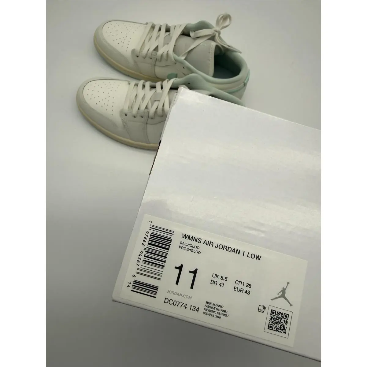 Nike shoes - Nike Air Jordan 1 Low - DC0774-134 - White (UPC: 0197862945676) 9