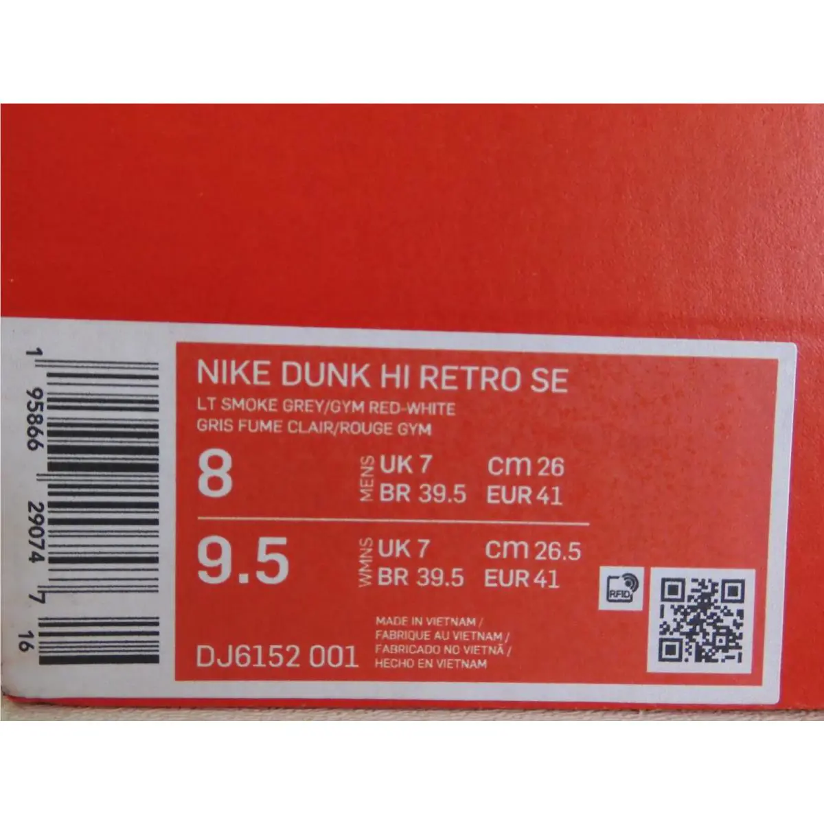 Nike shoes - Nike Dunk High - Dunk High - DJ6152-001 - Gray (UPC: 195866290747) 3