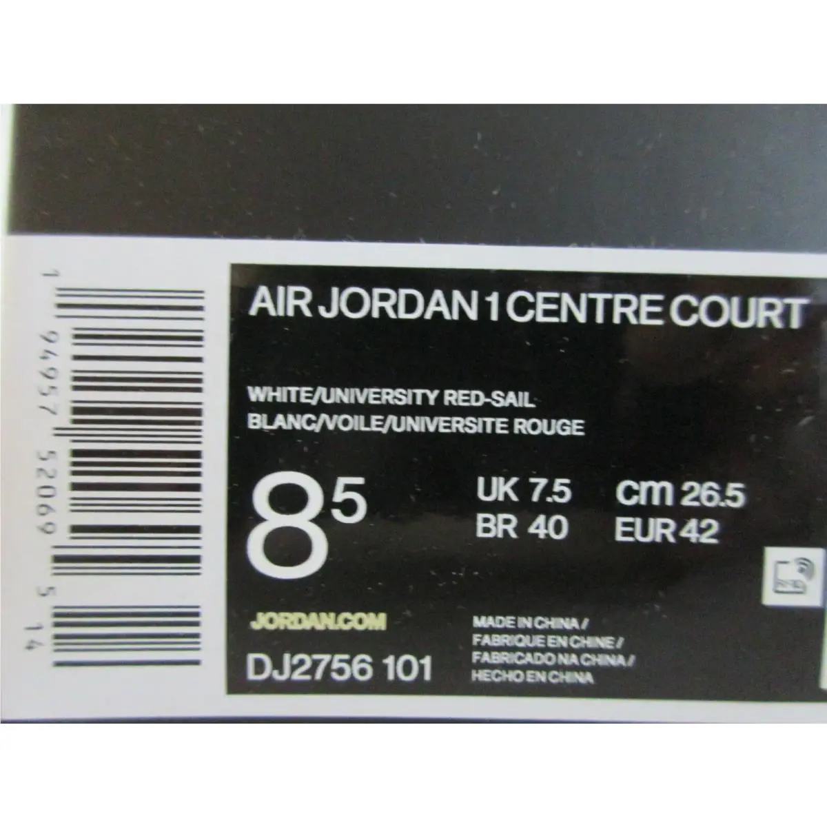 Nike shoes - Air Jordan 1 - Air - White (UPC: 194957520695) 3