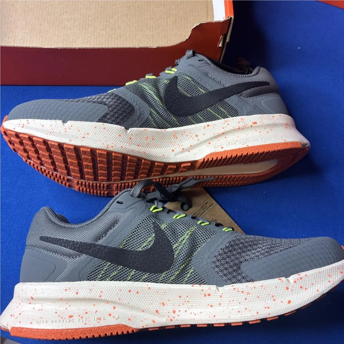 Nike shoes - Nike Run Swift 3 - Run Swift - HV5226-068 - Iron Grey/Black-Total Orange 0