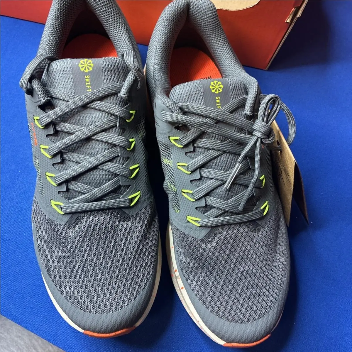 Nike shoes - Nike Run Swift 3 - Run Swift - HV5226-068 - Iron Grey/Black-Total Orange 1