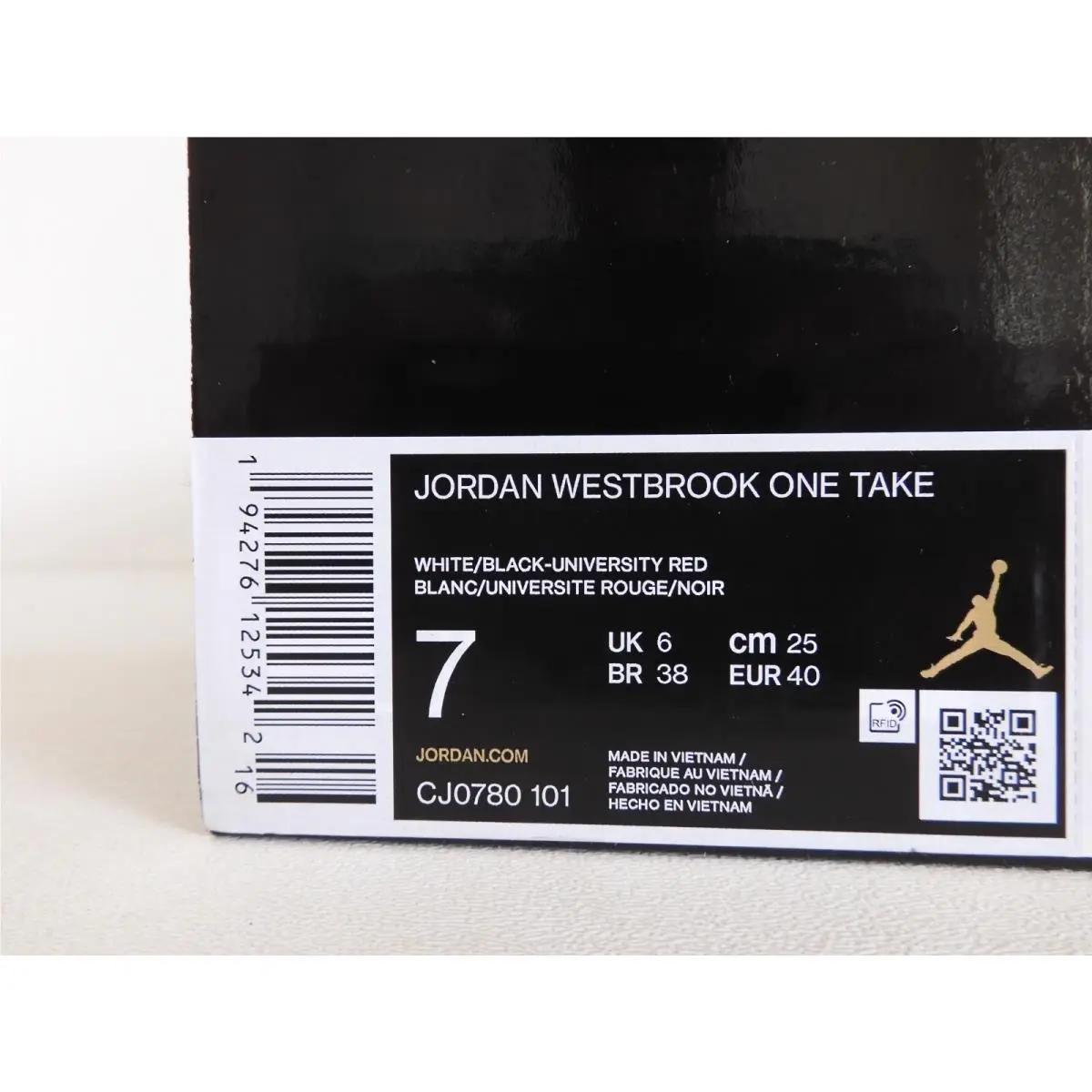 Nike shoes - Jordan Westbrook One Take - Westbrook One Take - White (UPC: 194276125342) 3