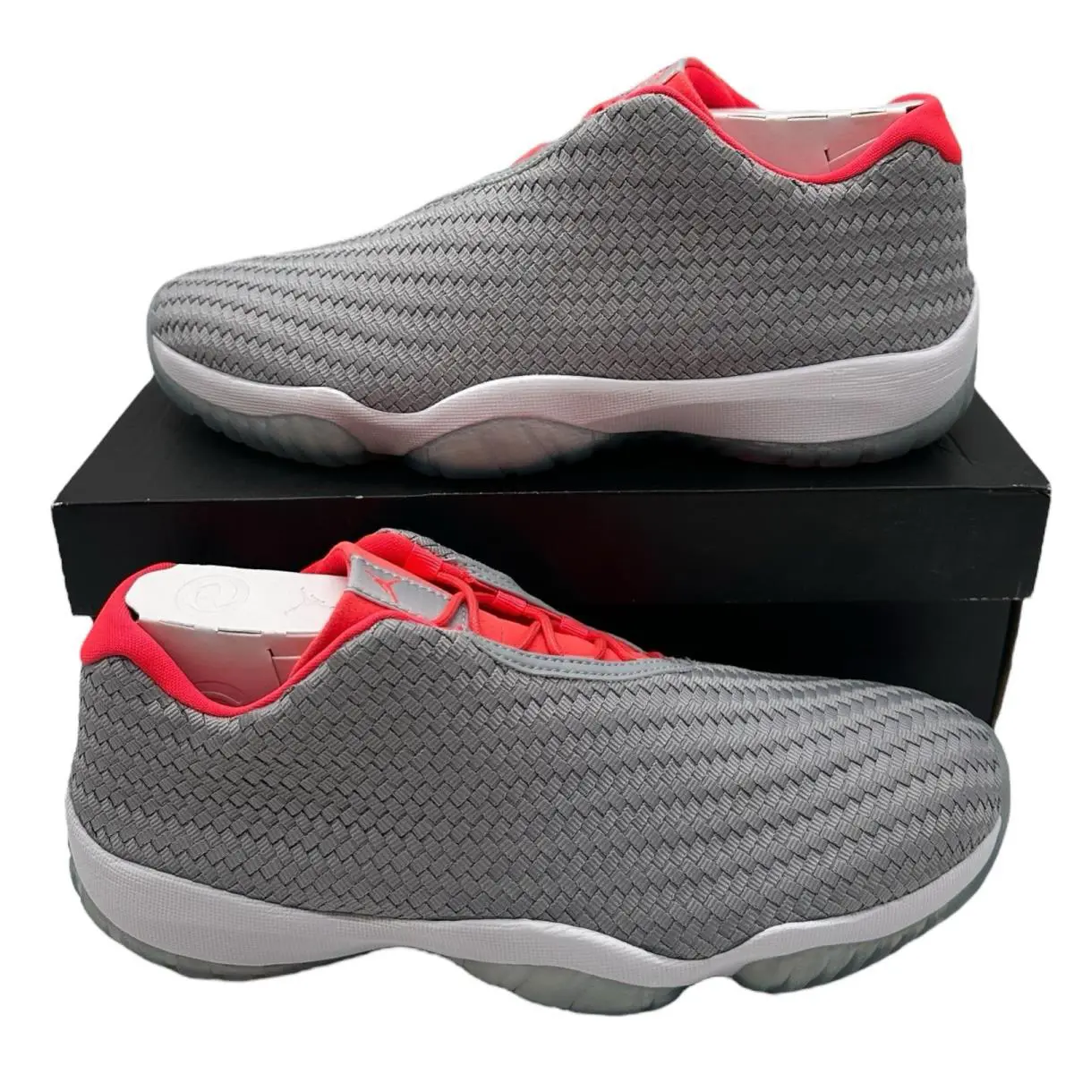 Nike Air Jordan Future Low Shoes Mens 9.5 Wolf Grey/infared Sneakers 718948-023 - Gray