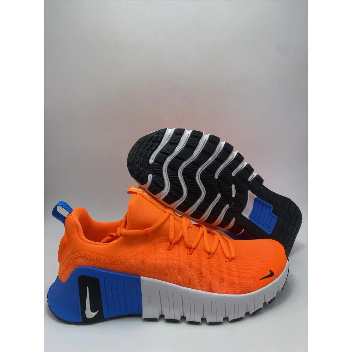 Nike Free Metcon 6 Total Orange White Photo Blue FJ7127 802 Men`s Size 10