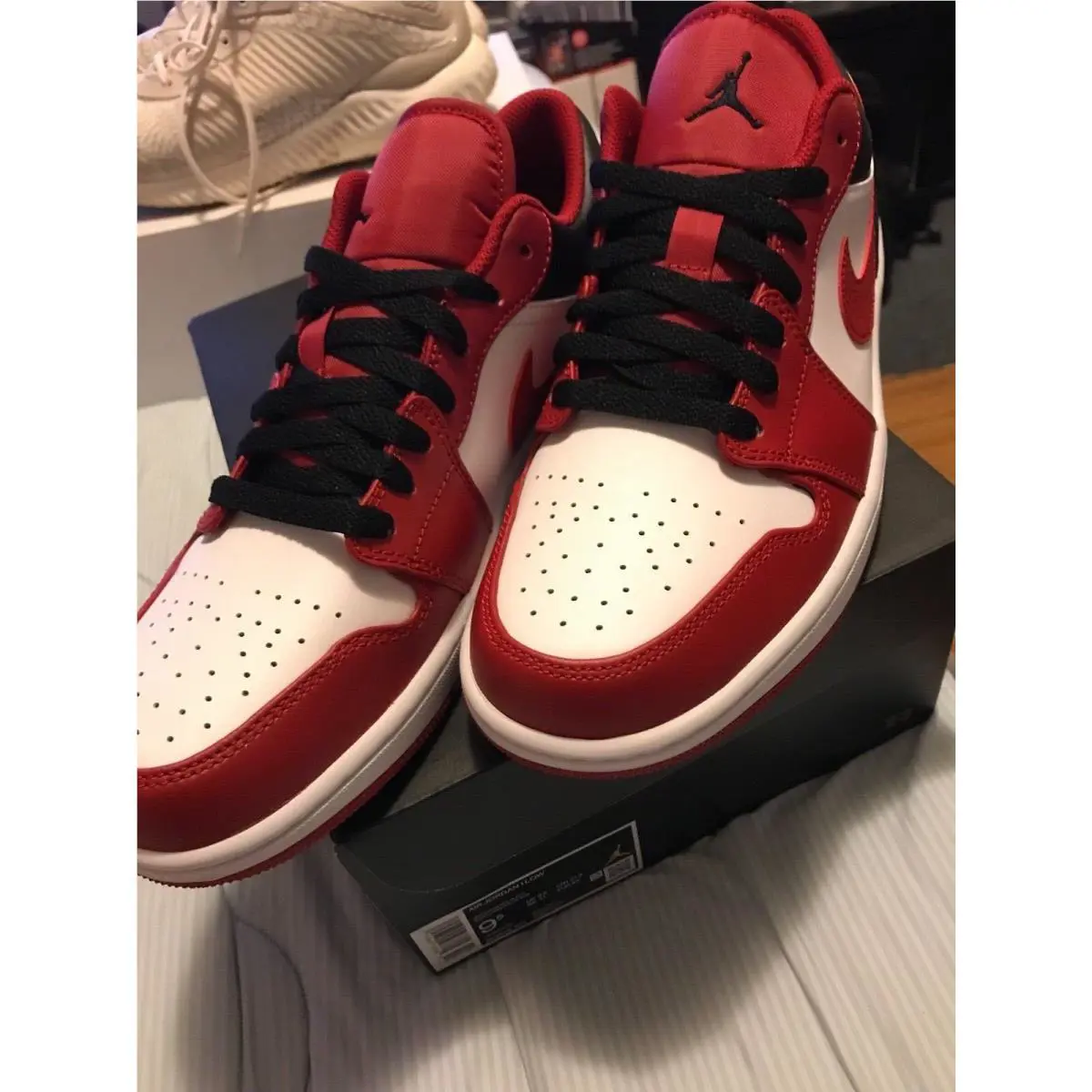 Nike shoes  - WHITE/Gym Red-Black 2