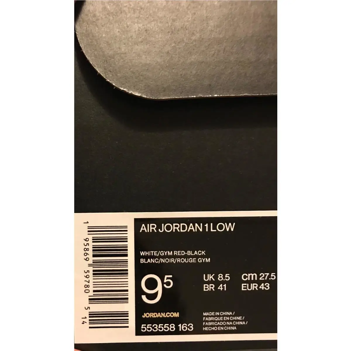 Nike shoes  - WHITE/Gym Red-Black 4